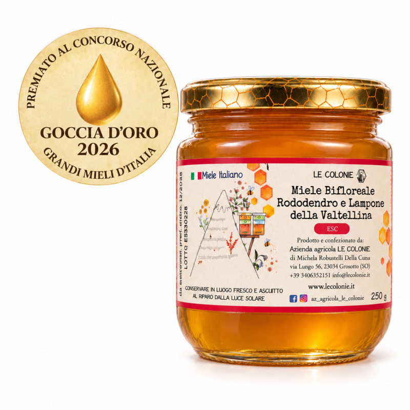 Miele Biflorale di Rododendro e Lampone