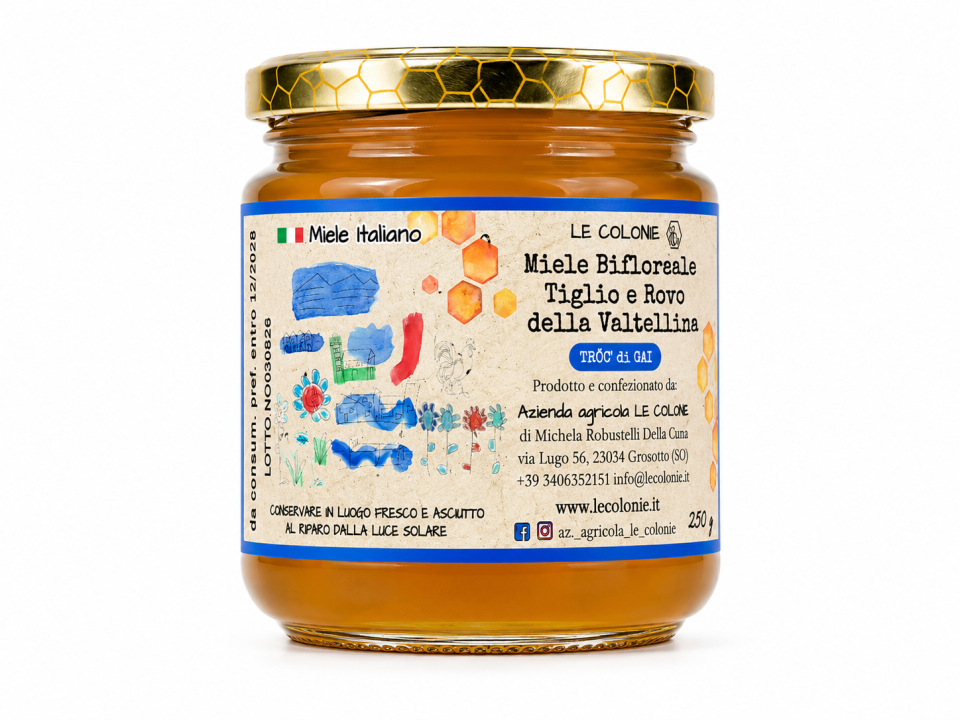 Miele Biflorale di Tiglio e Rovo 